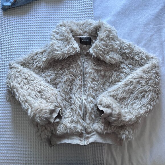 Reformation Freddie Faux Fur Bomber Jacket - Picture 4 of 7